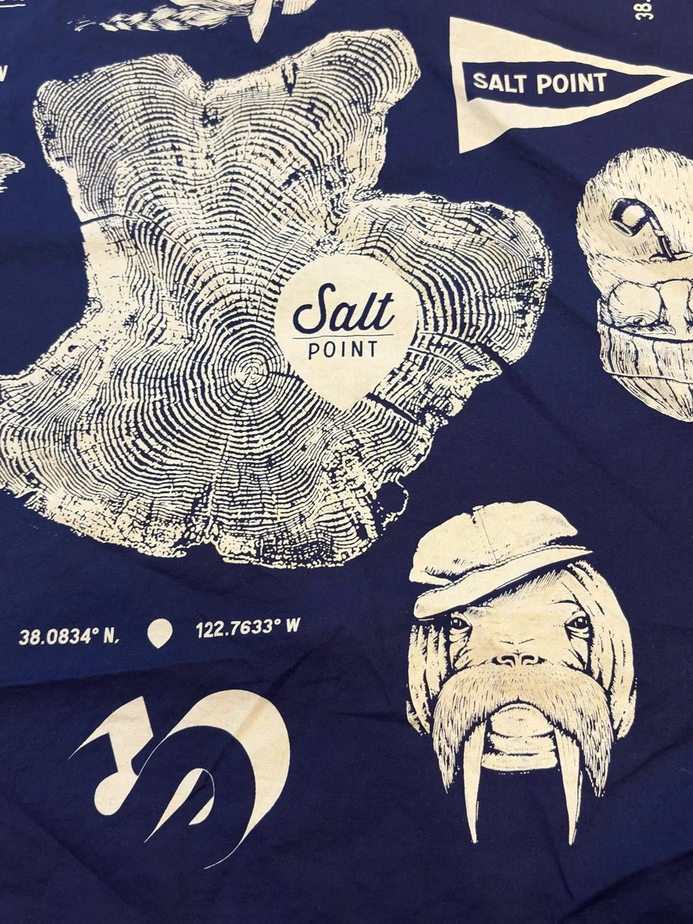 Unisex Never Use Square Bandana-Salt Point 20”x20”